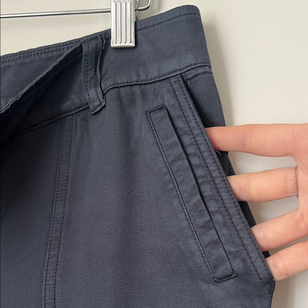 Loft Silky Gray Ankle Jogger Pants Size 2 - Picture 6 of 9